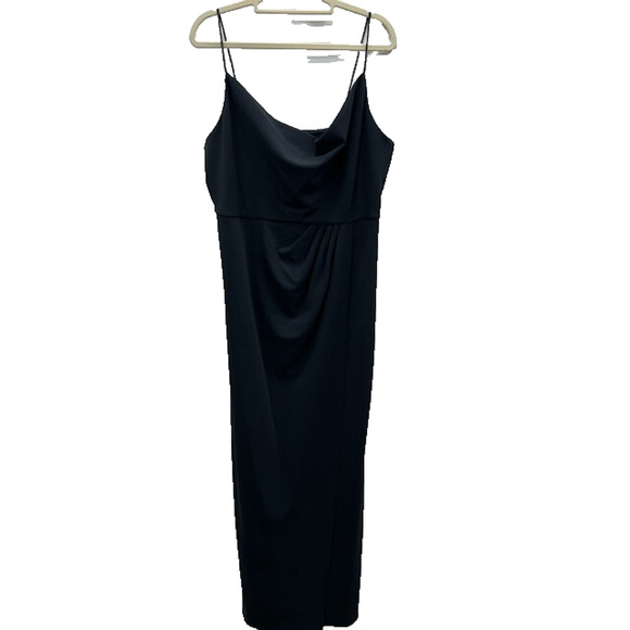 NWT Sachin & Babi Paulina 4-Way Stretch Crepe Gown Cowl Neck Navy Blue Size 6 - Picture 3 of 16